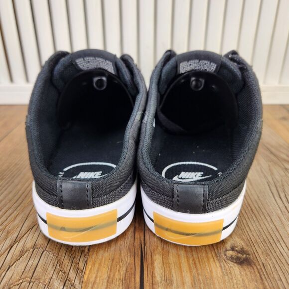 Nike Court Legacy Mule Womens Sz 7.5 Core Black Canvas Slip On Shoes DB3970-001 - Picture 4 of 9